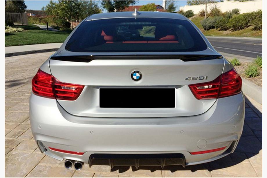 BMW 4 Series F32/F33/F36 2012-2020 Spoiler MP-Style (für F36, Schwarz Glanz) Foto 2