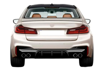 BMW 5er G30/G31 2017–2023 Heckdiffusor DPT (für M-Sport/M5 F90, Schwarz Hochglanz) Foto 1
