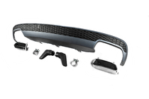 Audi A6 C7 2011-2017 Heckdiffusor mit Endrohren DPT S-Line-Style (2011-2014) Foto 3