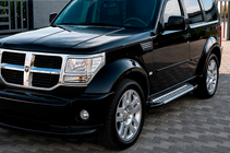 Dodge Nitro 2006-2011 Trittbretter Allmond Grey (2 Stk., Aluminium) Foto 1