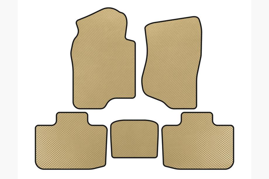 Cadillac Escalade 2007-2014 EVA Fußmatten (2 Reihen, Beige) Image