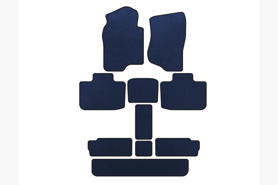 Cadillac Escalade 2007-2014 EVA Fußmatten (3 Reihen, Blau) Image