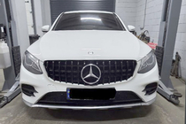 Mercedes GLC X253 2015-2022 Frontgrill GT Panamericana Schwarz (2015-2019) Foto 3
