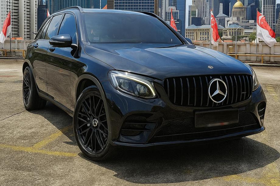 Mercedes GLC X253 2015-2022 Frontgrill GT Panamericana Schwarz (2015-2019) Image