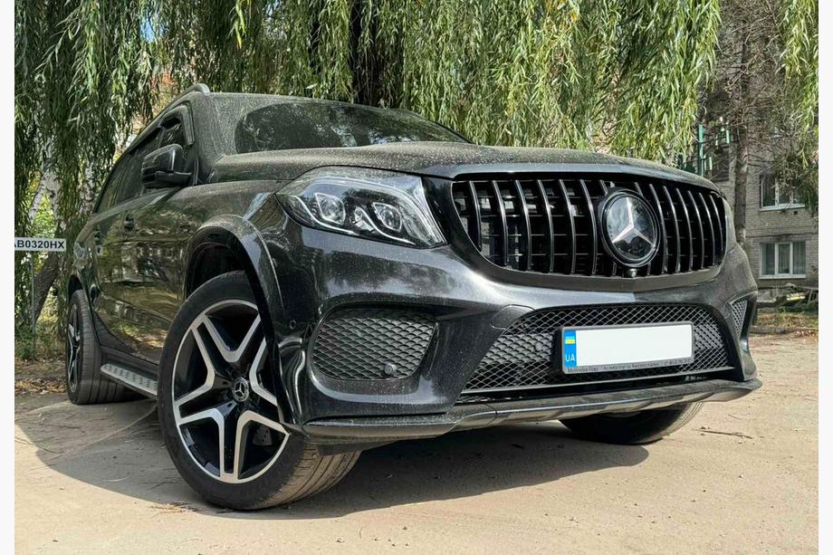 Mercedes GL/GLS class X166 2012-2019 Frontgrill GT Panamericana Schwarz (für GLS) Image