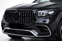 Mercedes GLS X167 2019- Frontgrill 2019-2023 (GT Panamericana Schwarz) Foto 2