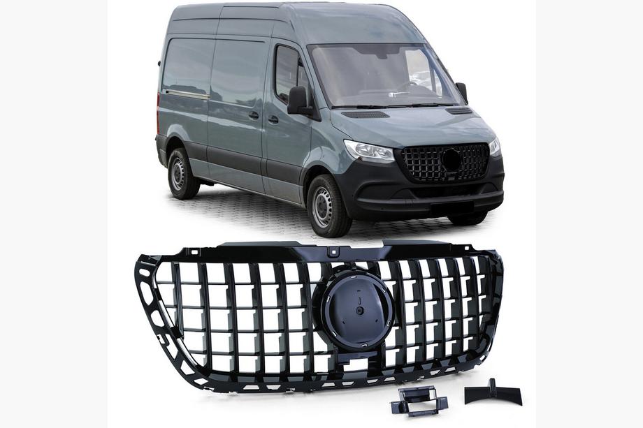 Mercedes Sprinter W907/W910 2018- Frontgrill Panamericana GT Panamericana Schwarz Premium Image