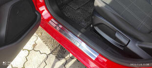 Ford Fiesta 2008-2017 Einstiegsleisten Edelstahl Carmos V1 4 Stück Foto 4