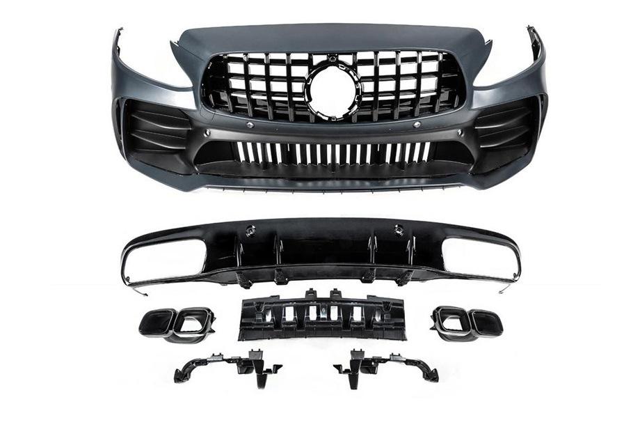 Mercedes C-class W205 2014-2021 Bodykit mit Diffusor für Coupe (Design Black Mamba C63GT) Foto 5