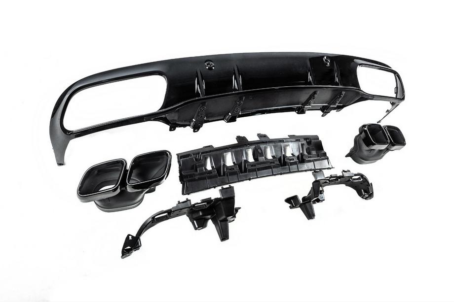 Mercedes C-class W205 2014-2021 Bodykit mit Diffusor für Coupe (Design Black Mamba C63GT) Foto 9