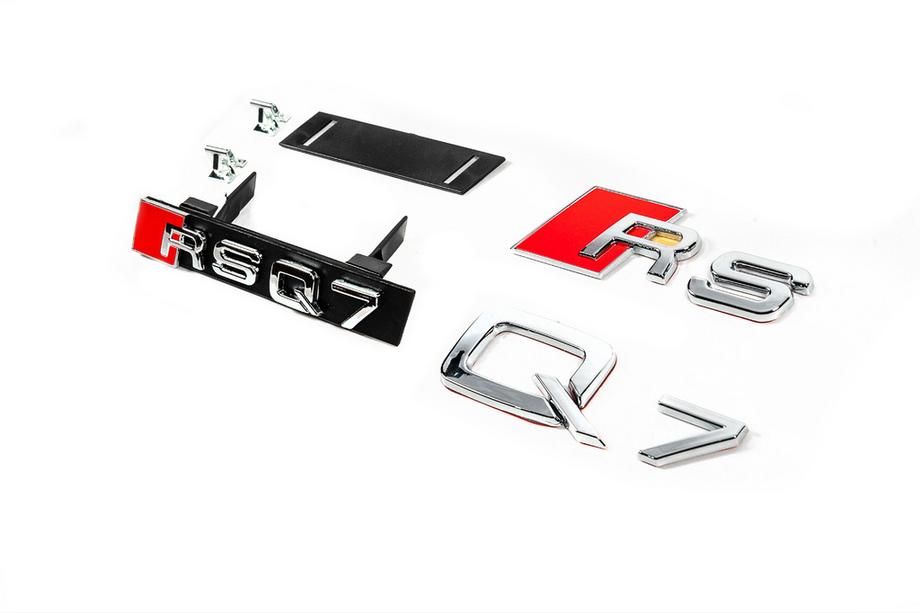 Audi Q7 2015–2026 Emblem-Set für Kühlergrill Image