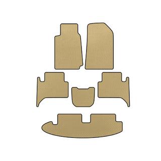 EVA Fußmatten (3 Reihen, Beige)