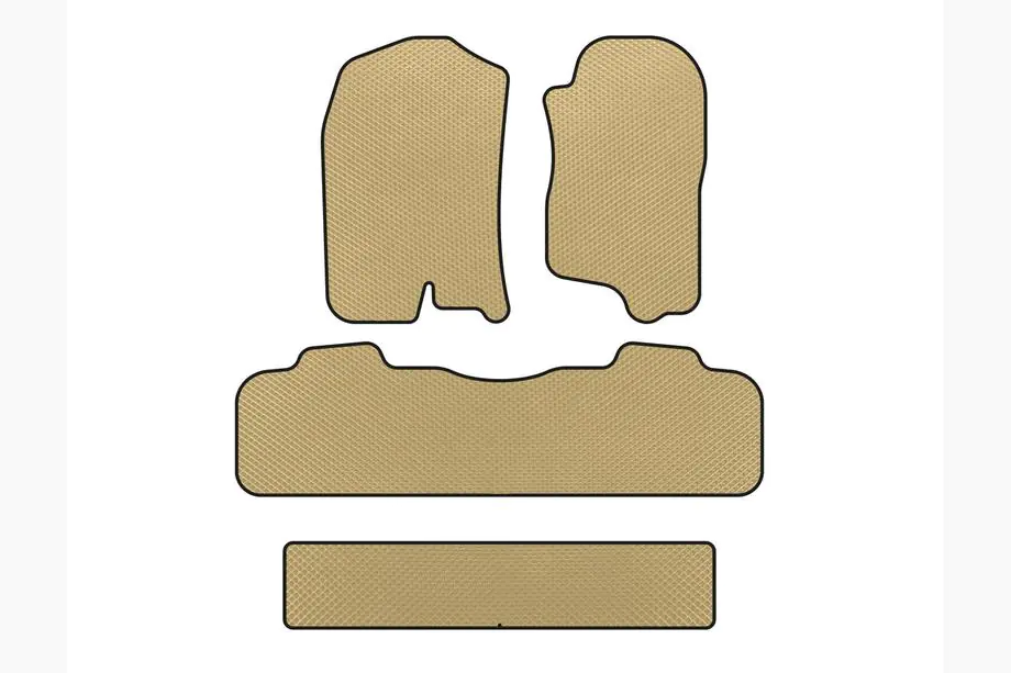 Chevrolet Tahoe 2007-2014 EVA Fußmatten (3 Reihen, 2007-2014, Beige) Image