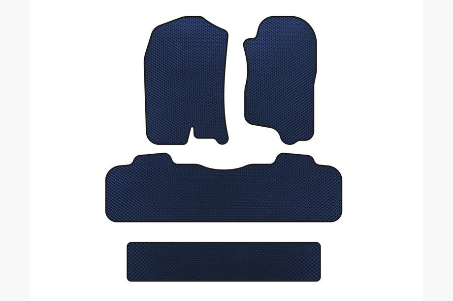 Chevrolet Tahoe 2007-2014 EVA Fußmatten (3 Reihen, 2007-2014, Blau) Image