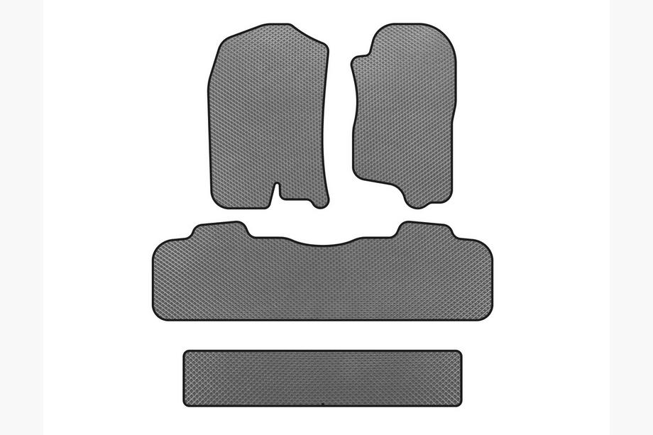 Chevrolet Tahoe 2007-2014 EVA Fußmatten (3 Reihen, 2007-2014, Grau) Image