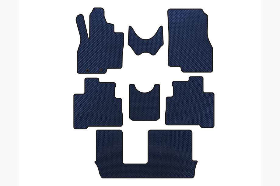 Mitsubishi Grandis 2003-2011 EVA Fußmatten (3 Reihen, Blau) Image