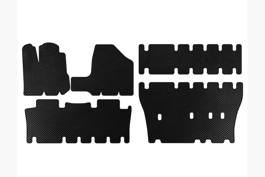 Toyota Sienna 2003-2009 EVA Fußmatten (3 Reihen, schwarz) Image