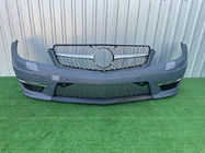 Mercedes C-class W204 2007-2015 Frontstoßstange 2011-2014 AMG C63 mit Diamond Silver Kühlergrill Foto 1