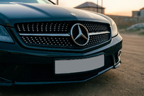 Mercedes SL R230 2001-2011 Frontgrill Diamond Black (2008-2011) Foto 1