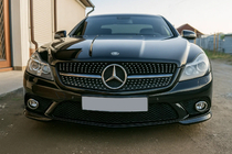 Mercedes SL R230 2001-2011 Frontgrill Diamond Black (2008-2011) Foto 3