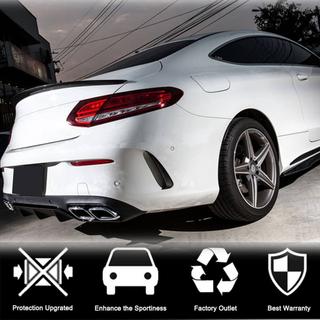 Heckstoßstangenaufsätze V1 (für Coupe/Cabriolet Base/AMG-Line/C43 AMG 2015-2019, Carbon) Foto 3
