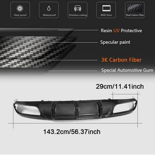 Heckdiffusor V1 für Coupe/Cabrio C63 AMG 2015-2019 Carbon Foto 2
