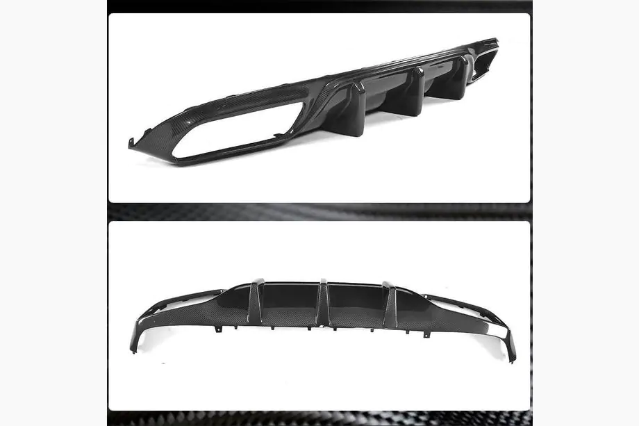 Mercedes C-class W205 2014-2021 Heckdiffusor V1 für Coupe/Cabrio C63 AMG 2015-2019 Carbon Foto 5