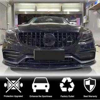Frontlippe V1 für Frontstoßstange (Coupé/Cabrio C63 AMG 2015-2019, Carbon) Foto 2