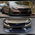 Mercedes C-class W205 2014-2021 Frontlippe V2 für Frontstoßstange (Coupé/Cabrio C63 AMG 2015-2019, Carbon) Foto 5