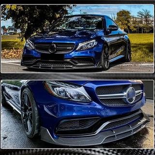 Frontlippe V2 für Frontstoßstange (Coupé/Cabrio C63 AMG 2015-2019, Carbon) Foto 4