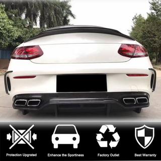 Heckstoßstangenabdeckungen (für Coupe/Cabrio C63 AMG 2015-2019, Carbon) Foto 2