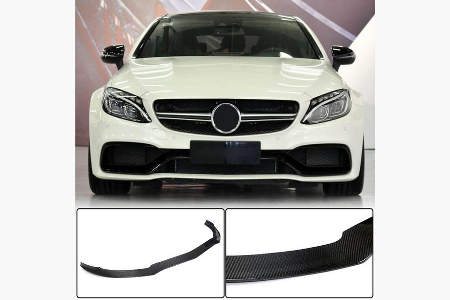 Mercedes C-class W205 2014-2021 Frontlippe V3 für Frontstoßstange (Coupé/Cabrio C63 AMG 2015-2019, Carbon) Foto 1