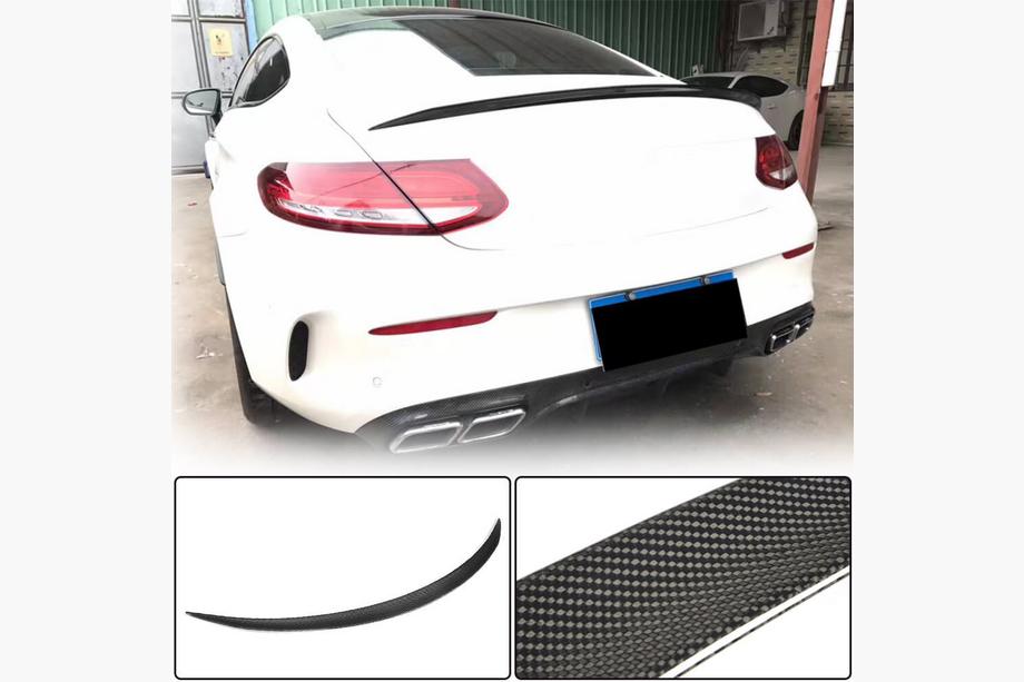 Mercedes C-class W205 2014-2021 Spoiler V3 (für Coupe 2015-2019, Carbon) Image