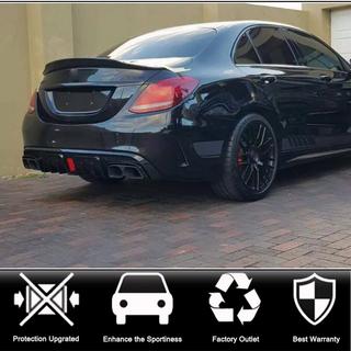 Heckdiffusor mit Endrohren (für SD C43 AMG 2015-2019, Carbon) Foto 2