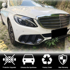 Mercedes C-class W205 2014-2021 Carbon Nebelscheinwerfer Abdeckungen (für SD Base 2015-2019) Foto 2