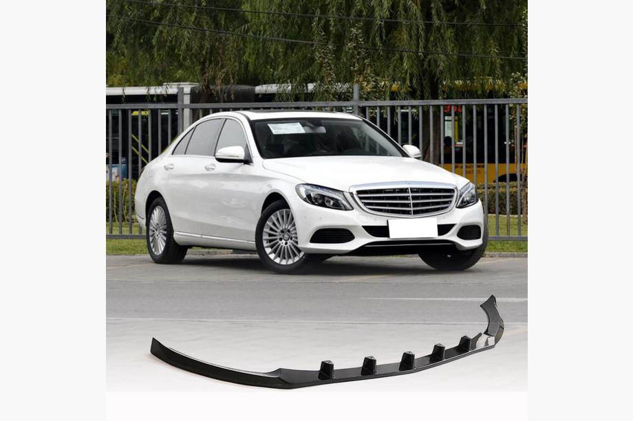 Mercedes C-class W205 2014-2021 Frontstoßstangenlippe Aufsatz V2 (für SD Base 2019-2021, Carbon) Foto 1