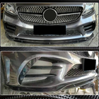 Mercedes C-class W205 2014-2021 Frontstoßstange Lippe Aufsatz (2019-2021, Carbon) Foto 4