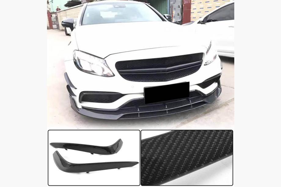 Mercedes C-class W205 2014-2021 Carbon Abdeckungen für Nebelscheinwerfer (für C63 AMG 2015-2019) Image