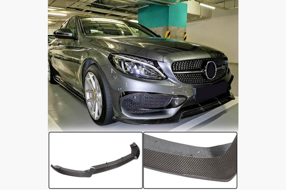 Mercedes C-class W205 2014-2021 Frontlippe V1 für C43 AMG 2015-2019 Carbon Image
