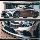 Mercedes C-class W205 2014-2021 Frontstoßstangenaufsätze V1 für C43 AMG 2019-2021 Carbon Foto 6