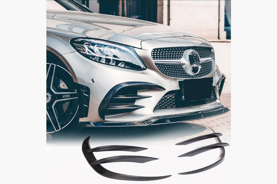 Mercedes C-class W205 2014-2021 Frontstoßstangenaufsätze V1 für C43 AMG 2019-2021 Carbon Image
