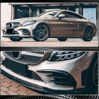 Mercedes C-class W205 2014-2021 Frontstoßstangen Aufsätze V2 (für C43 AMG 2019-2021, Carbon) Foto 4