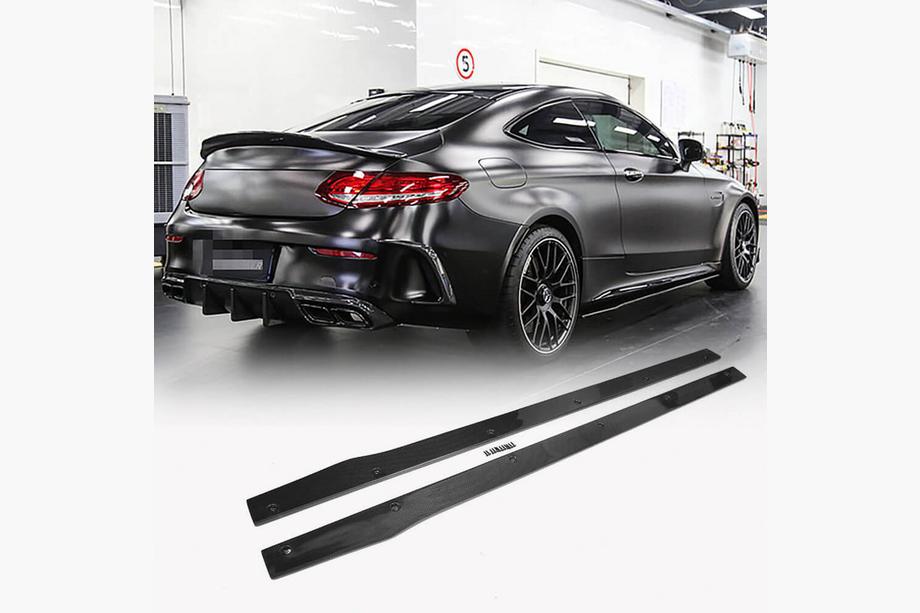 Mercedes C-class W205 2014-2021 Seitenschweller V2 (für C43/C63 AMG 2015-2019, Carbon) Image