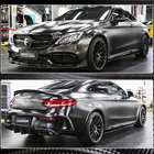 Mercedes C-class W205 2014-2021 Seitenschweller V3 (für C43/C63 AMG 2015-2019, Kunststoff) Foto 2