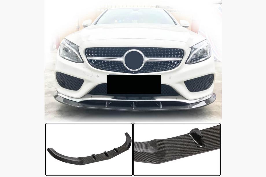 Mercedes C-class W205 2014-2021 Frontlippe V3 für C43 AMG 2015-2019 Carbon Foto 1