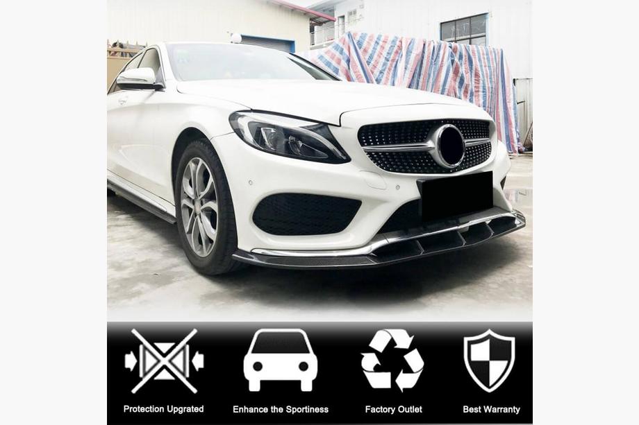 Mercedes C-class W205 2014-2021 Frontlippe V3 für C43 AMG 2015-2019 Carbon Foto 2