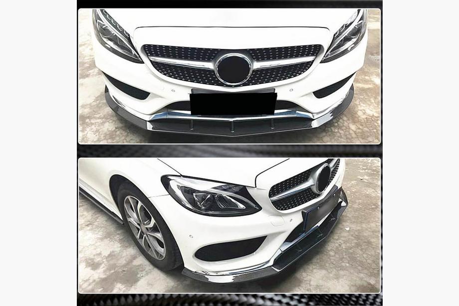 Mercedes C-class W205 2014-2021 Frontlippe V3 für C43 AMG 2015-2019 Carbon Foto 3