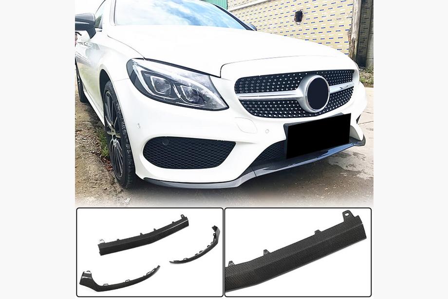 Mercedes C-class W205 2014-2021 Frontlippe V4 für C43 AMG 2015-2019 Carbon Foto 1