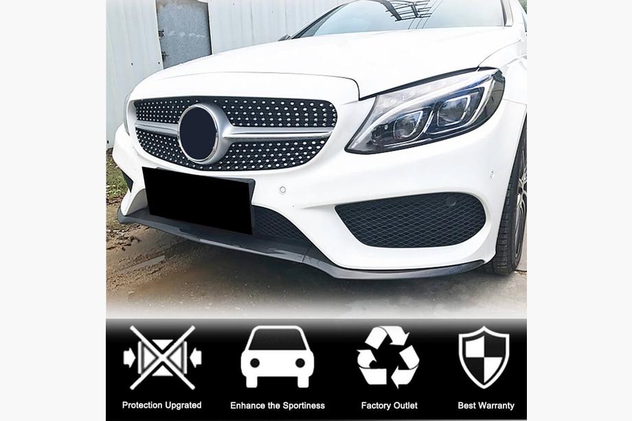 Mercedes C-class W205 2014-2021 Frontlippe V4 für C43 AMG 2015-2019 Carbon Foto 2