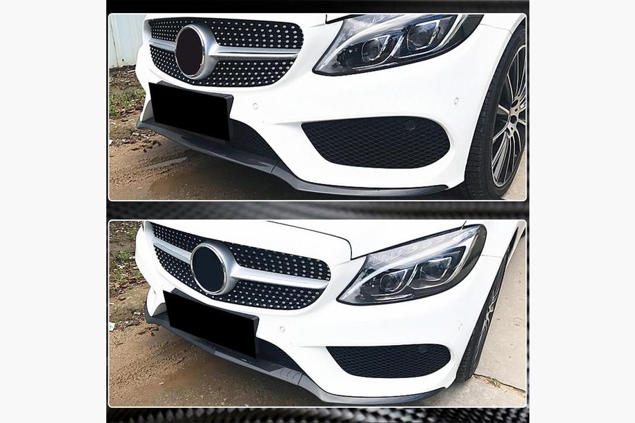 Mercedes C-class W205 2014-2021 Frontlippe V4 für C43 AMG 2015-2019 Carbon Foto 4